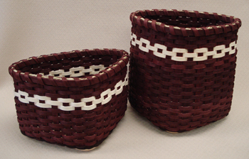 The Country Seat: Corner Baskets, High & Low, on a Triangle Base