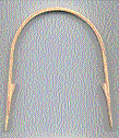 Handle Notched U Round Top Ash 2" spread 4" long Redbird Handle