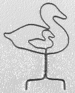 Wire Duck with Baby #37