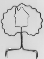 Wire Tree with House #65A