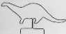 Wire Mini Brontosaurus /Apatosaurus #68M
