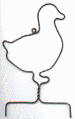 Wire Standing Duck #74